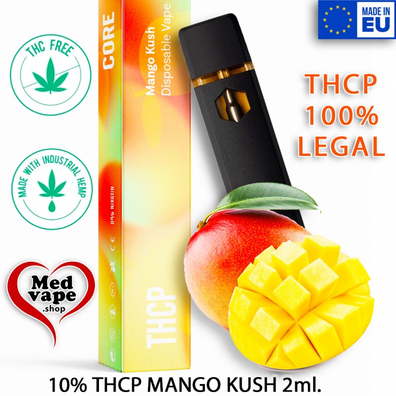 THCP VAPE 10% MELLOW MANGO 2ml CORE THC-P THC MEDVAPE